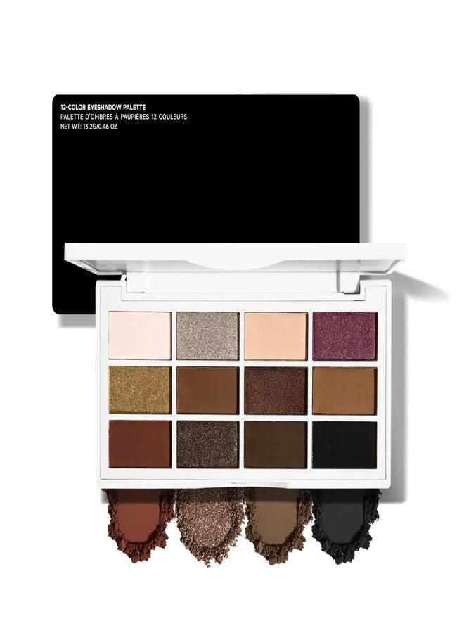 UOCK 12 Color Luxury Eyeshadow Palette, Matte Shimmer Eyeshadow Makeup Palette, Eyeshadow Contour Palette. Easy To Blend And Long-lasting, Suitable For Professional Makeup For Women. (01#) - Image 1